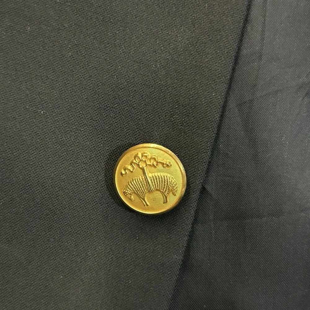 Brooks Brothers 46L Loro Piana Brooksease Gold Button Single Breasted Blazer